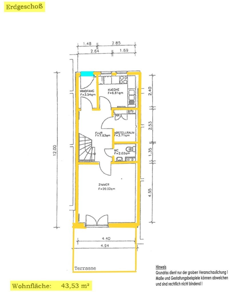 Grundriss - Erdgeschoss -